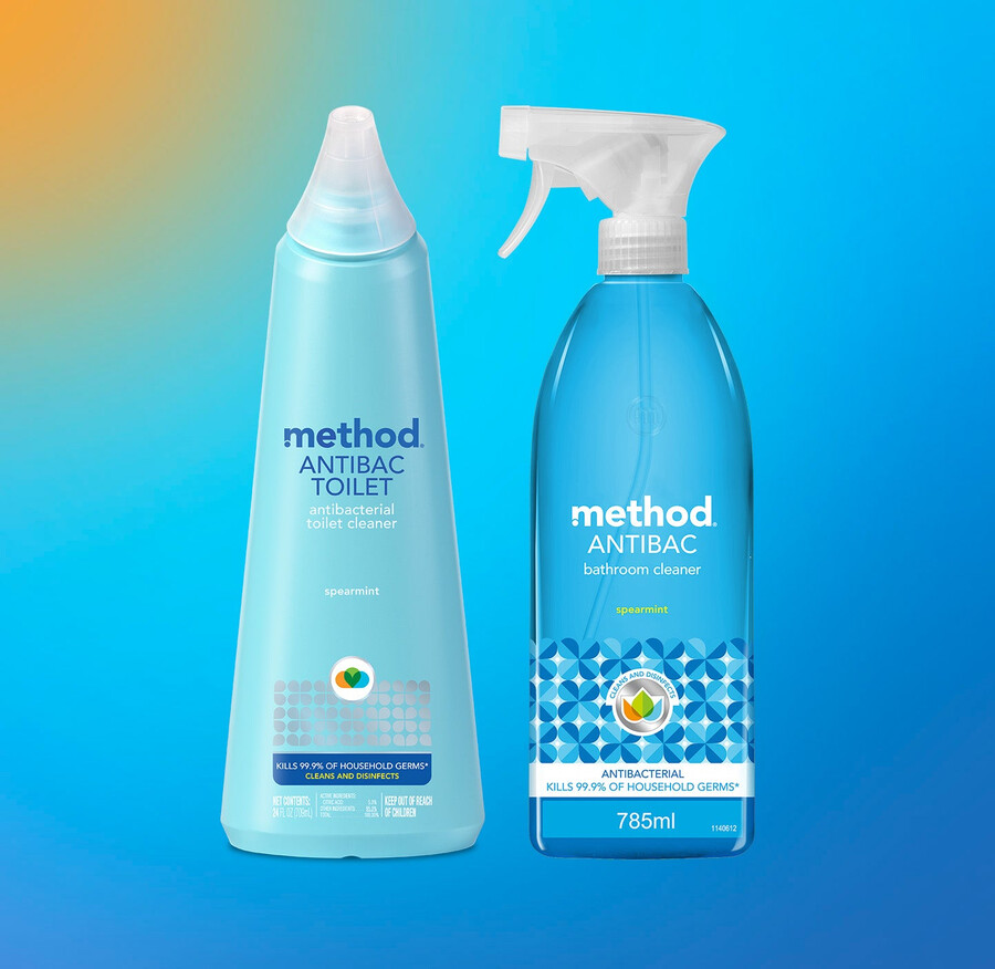 antibacterial bathroom cleaning duo